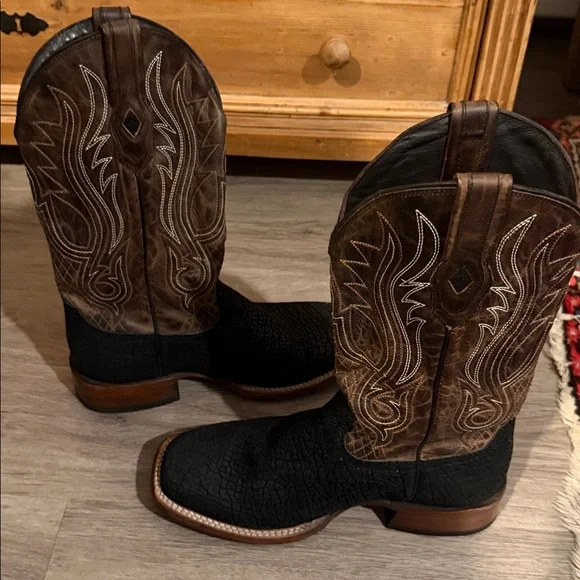 Stetson Exotic River Horse Hippopotamus Boots